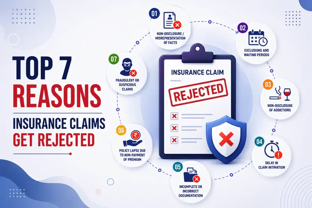 Top 7 Reasons That Insurance Claims Get Rejected in India